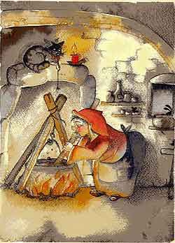 Nel suo calderone nero che bolliva da sera a mattina sapeva mescolare pozioni magiche...