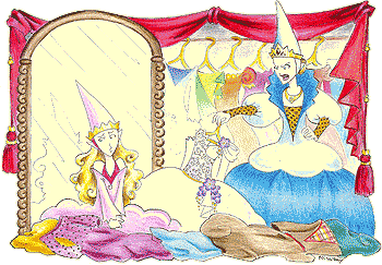 ... sebbene riluttante, si mise l'abito meraviglioso...