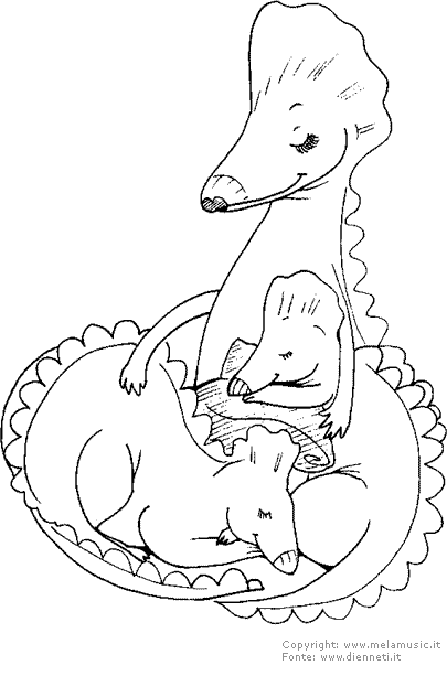 Stampa e colora i dinosauri